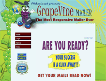 Tablet Screenshot of grapevinemailer.com